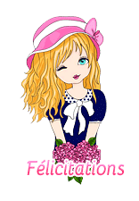 Gif animé félicitations femme